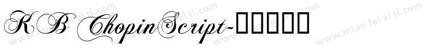KB ChopinScript字体转换